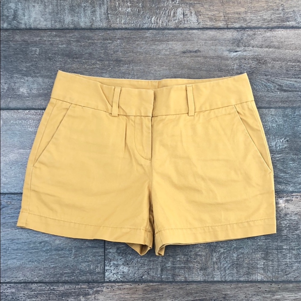 Mustard Yellow LOFT Shorts